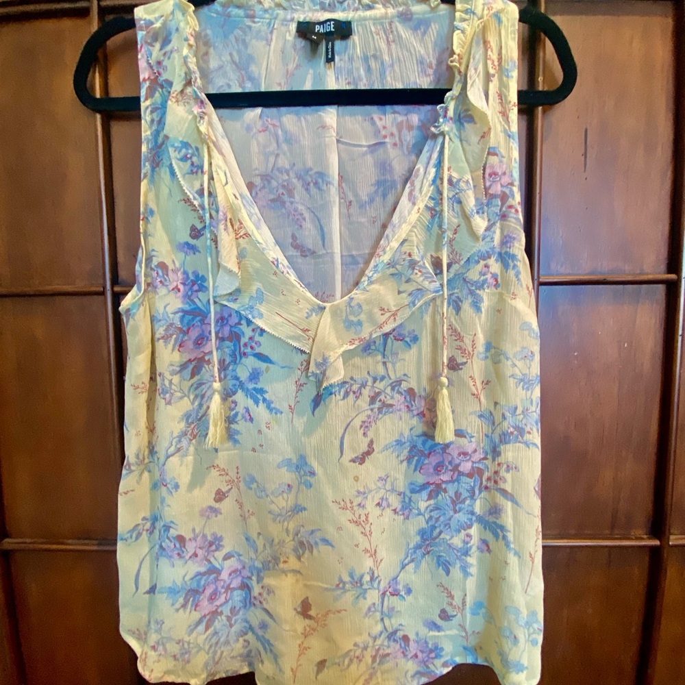 Paige Floral rayon top